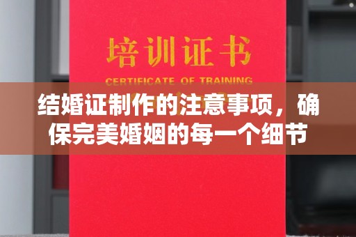 兰山结婚证制作的注意事项，确保完美婚姻的每一个细节