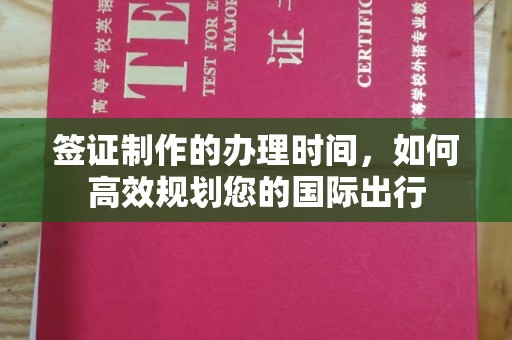 兰山签证制作的办理时间，如何高效规划您的国际出行