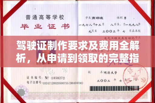 兰山驾驶证制作要求及费用全解析，从申请到领取的完整指南